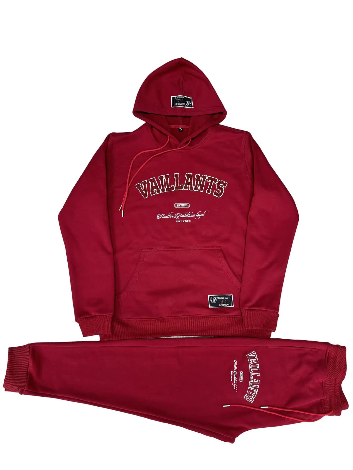 Red bordeaux tracksuits